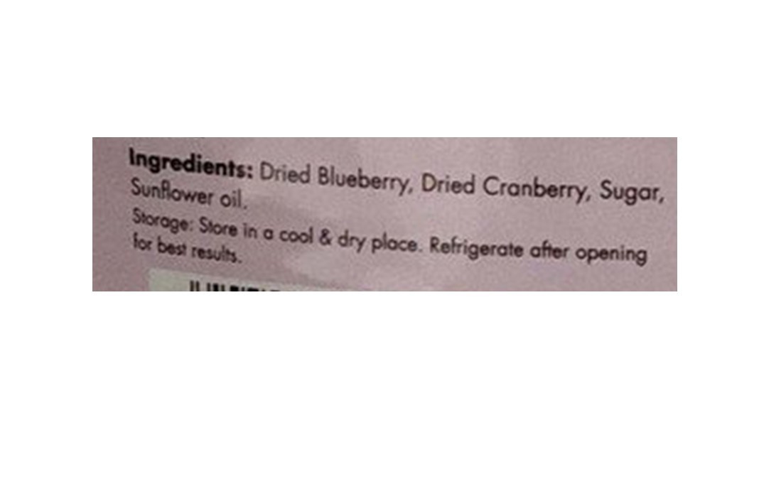 Happilo Premium American Dried Whole Blueberry Cranberry Duet   Pack  200 grams